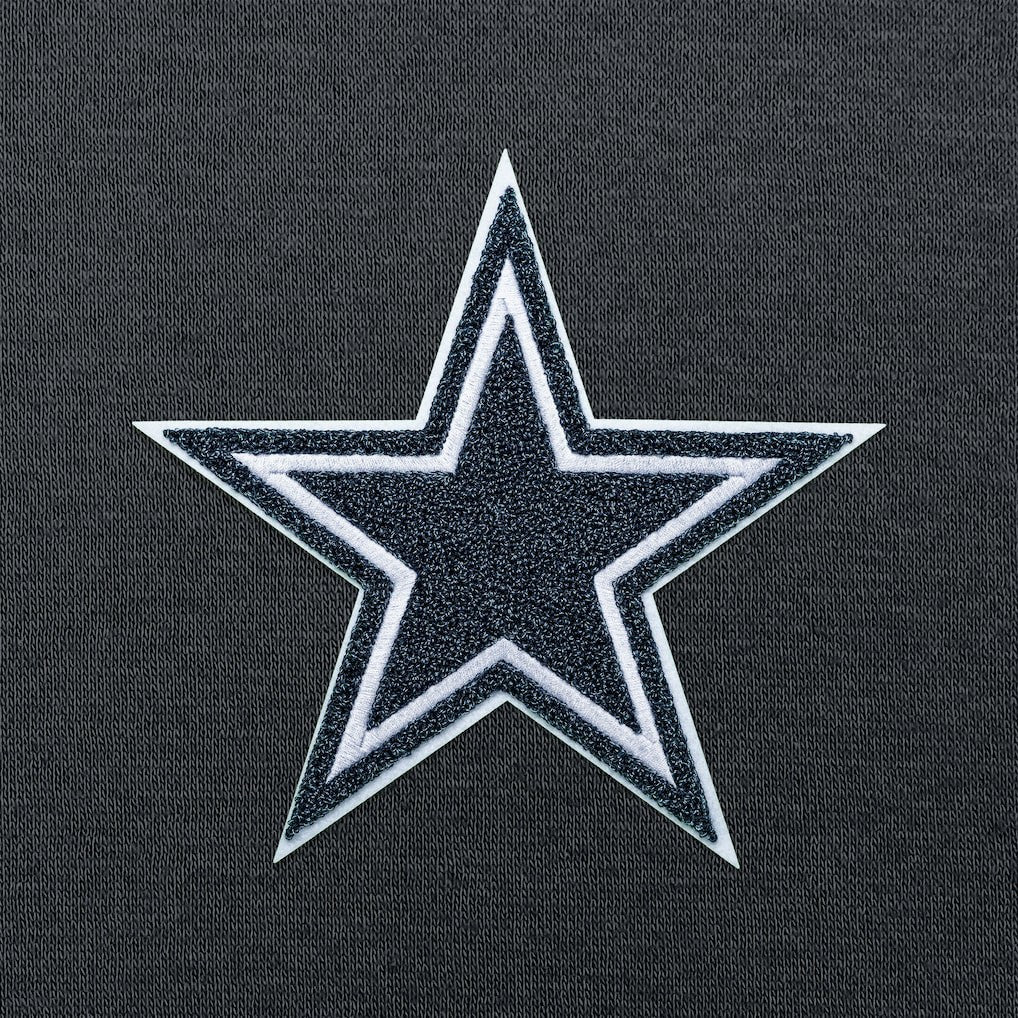 Dallas Cowboys Antigua Victory Chenille Pullover Hoodie Charcoal - NFL
