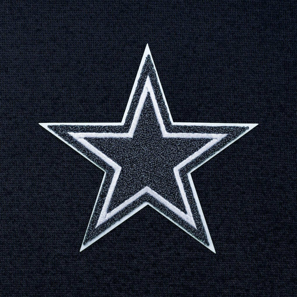 Dallas Cowboys Antigua Victory Chenille Pullover Hoodie Navy - NFL