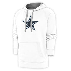 Dallas Cowboys Antigua Victory Chenille Pullover Hoodie White - NFL