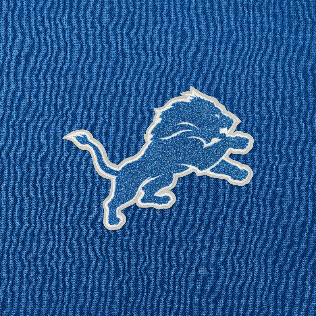 Detroit Lions Antigua Victory Chenille Pullover Hoodie Blue - NFL