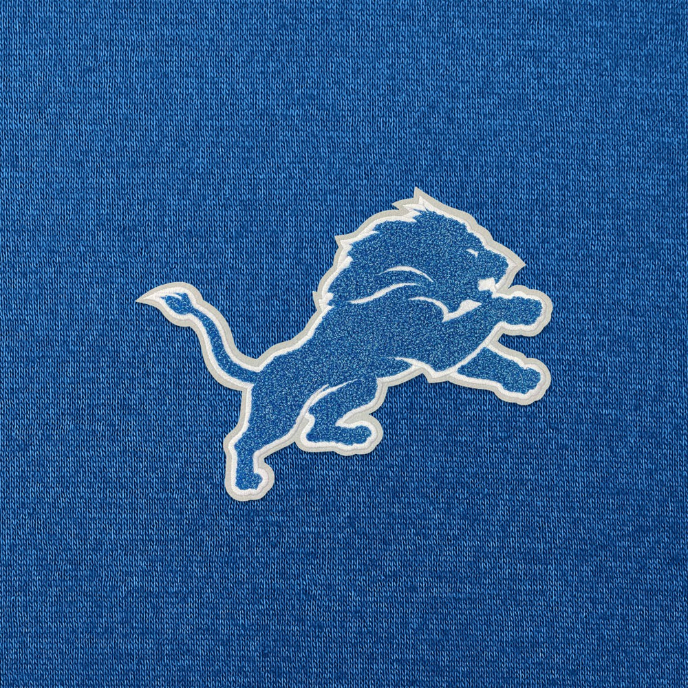 Detroit Lions Antigua Victory Chenille Pullover Hoodie Blue - NFL