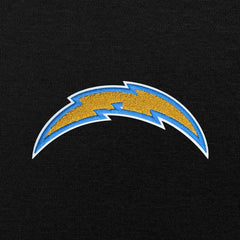 Los Angeles Chargers Antigua Victory Chenille Pullover Hoodie Black - NFL