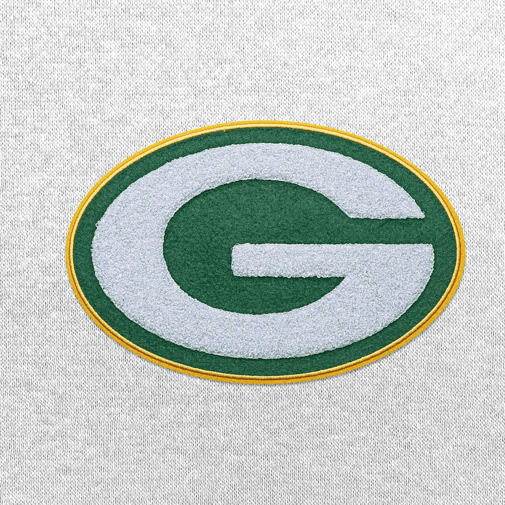 Green Bay Packers Antigua Victory Chenille Pullover Hoodie White - NFL