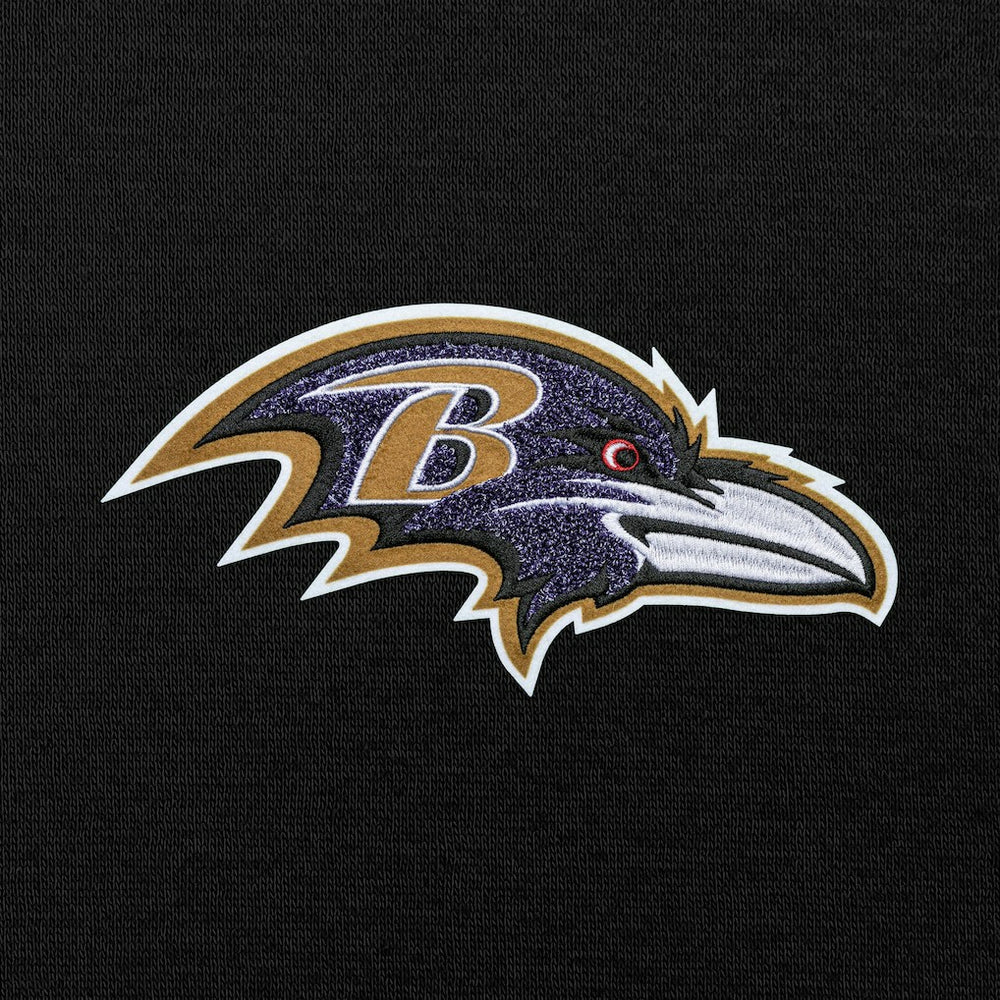 Baltimore Ravens Antigua Victory Chenille Pullover Hoodie Black - NFL