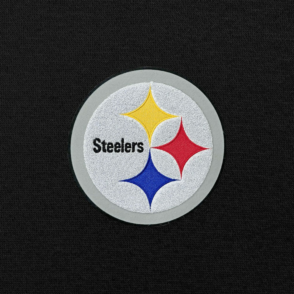 Pittsburgh Steelers Antigua Victory Chenille Pullover Hoodie Black - NFL