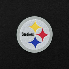 Pittsburgh Steelers Antigua Victory Chenille Pullover Hoodie Black - NFL