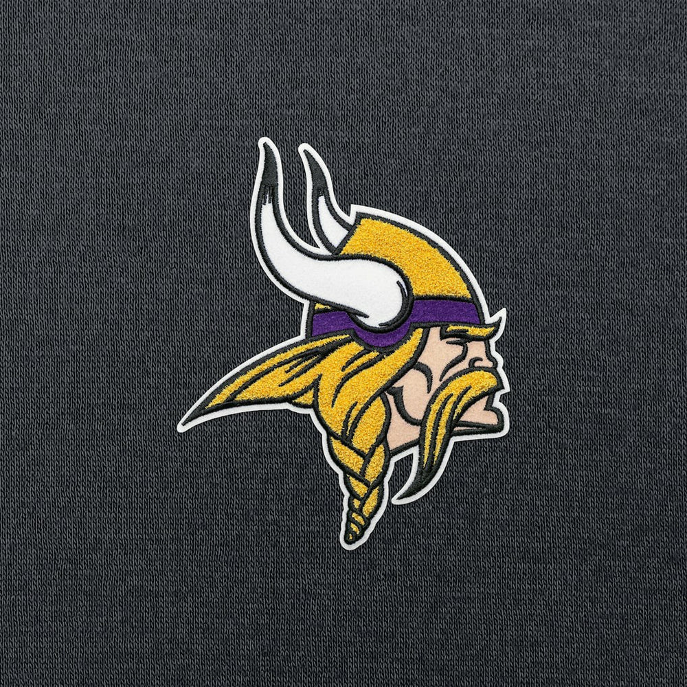 Minnesota Vikings Antigua Victory Chenille Pullover Hoodie Charcoal - NFL