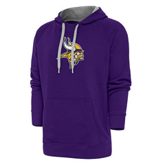 Minnesota Vikings Antigua Victory Chenille Pullover Hoodie Purple - NFL