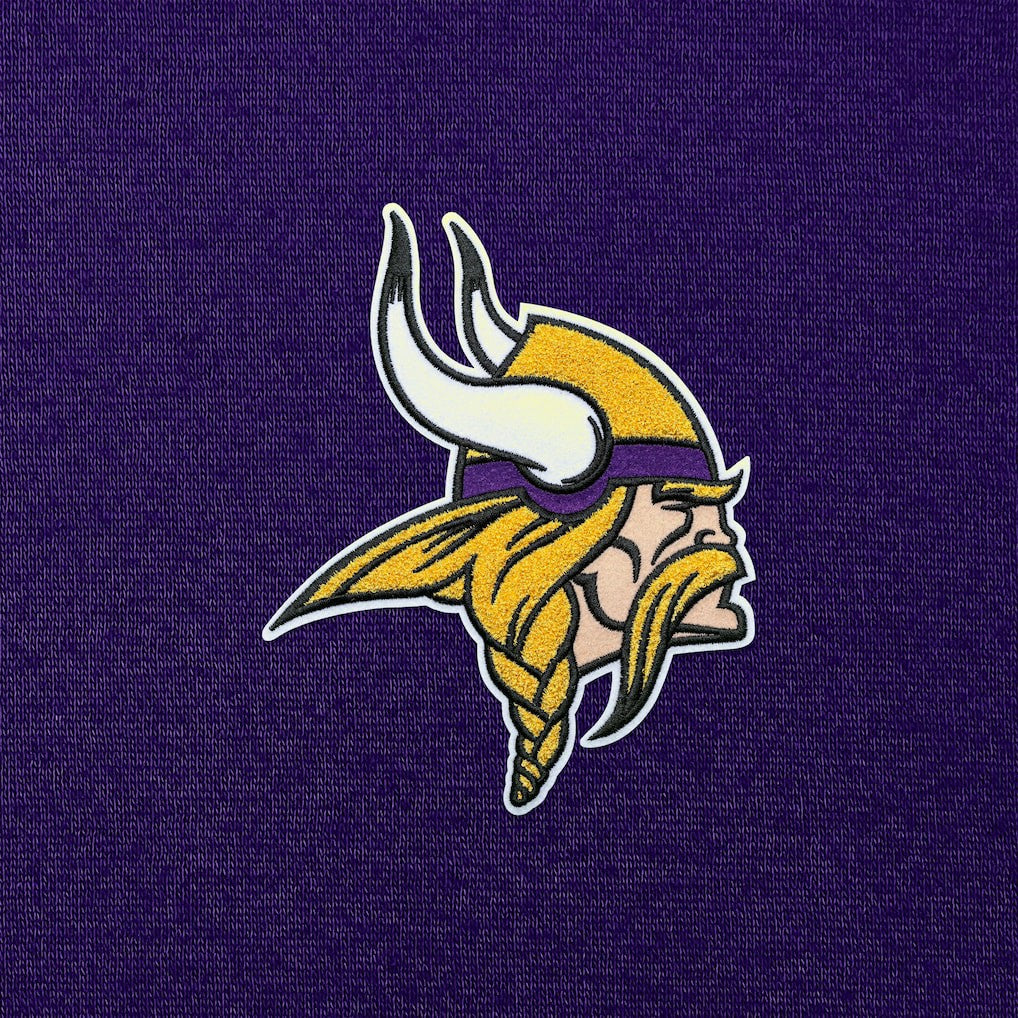 Minnesota Vikings Antigua Victory Chenille Pullover Hoodie Purple - NFL