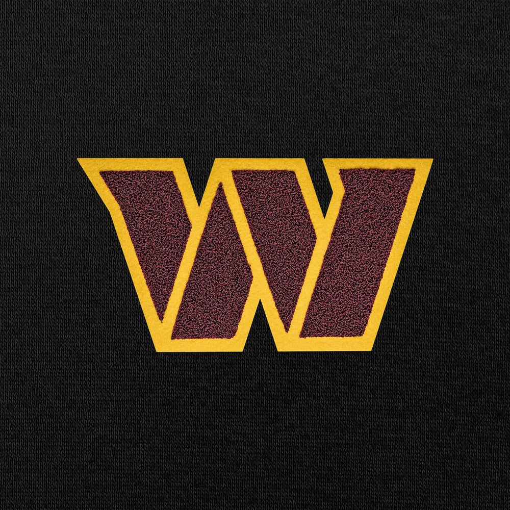 Washington Commanders Antigua Victory Chenille Pullover Hoodie Black - NFL