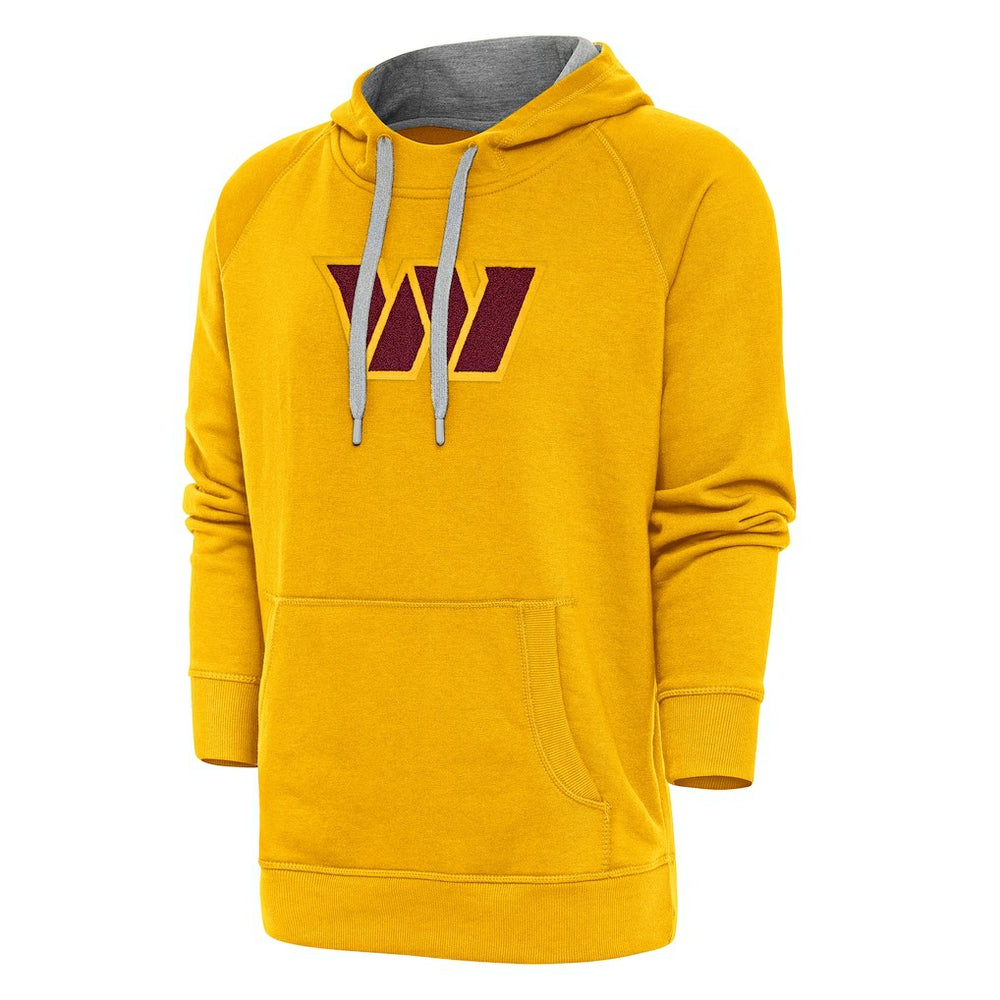 Washington Commanders Antigua Victory Chenille Pullover Hoodie Gold - NFL