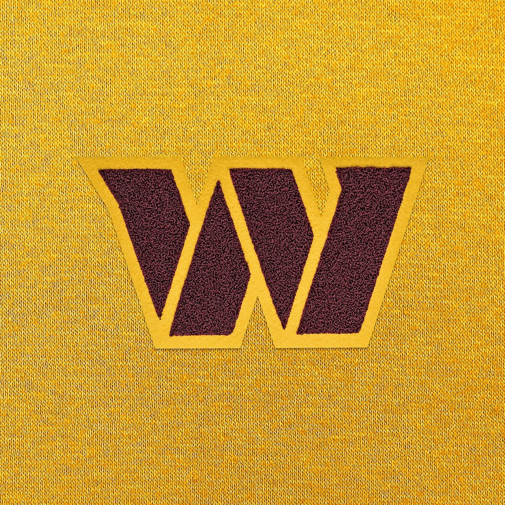 Washington Commanders Antigua Victory Chenille Pullover Hoodie Gold - NFL