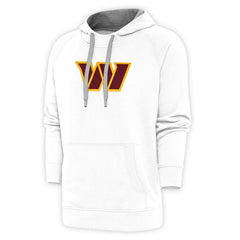 Washington Commanders Antigua Victory Chenille Pullover Hoodie White - NFL