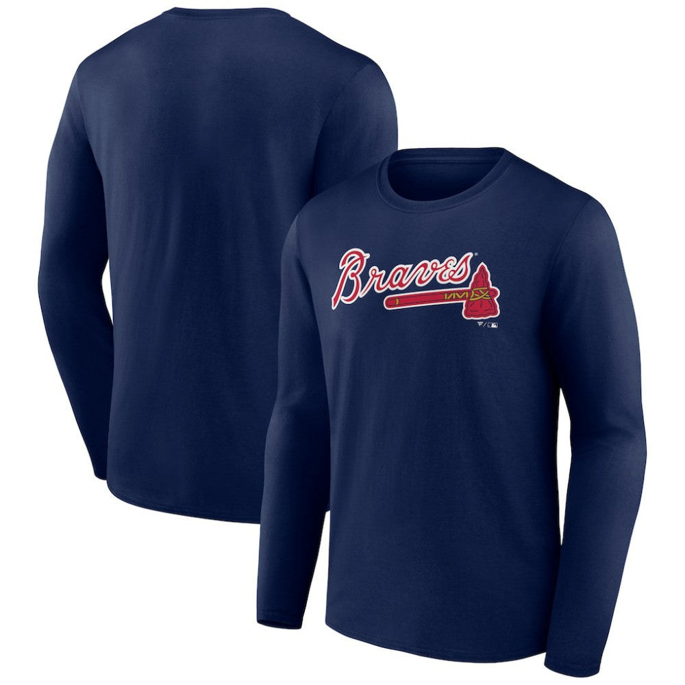 Atlanta Braves Wordmark Long Sleeve T-Shirt Near Me