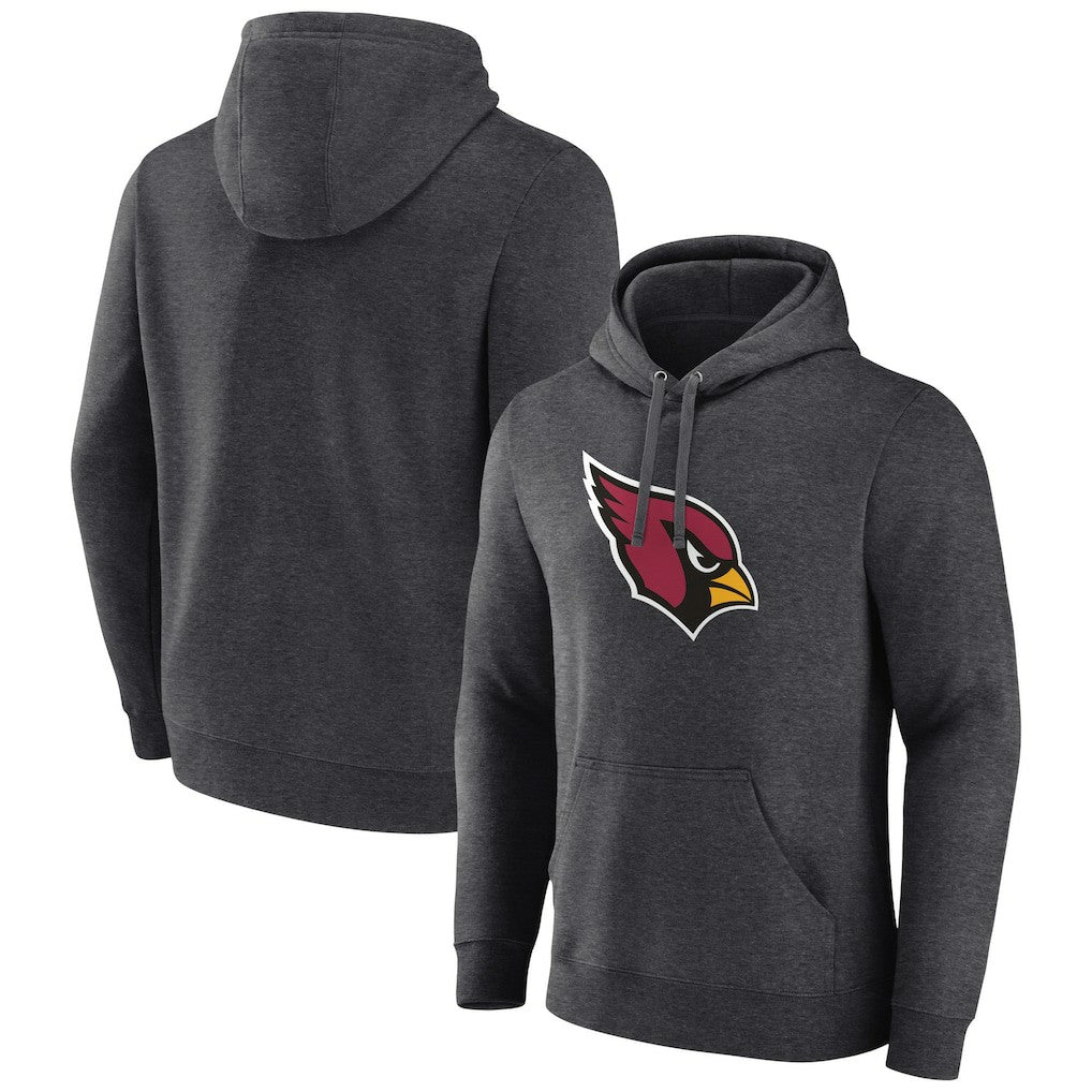 Arizona Cardinals Primary Team Logo Fitted Pullover Hoodie Charcoal - NFL