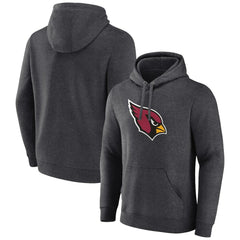 Arizona Cardinals Primary Team Logo Fitted Pullover Hoodie Charcoal - NFL