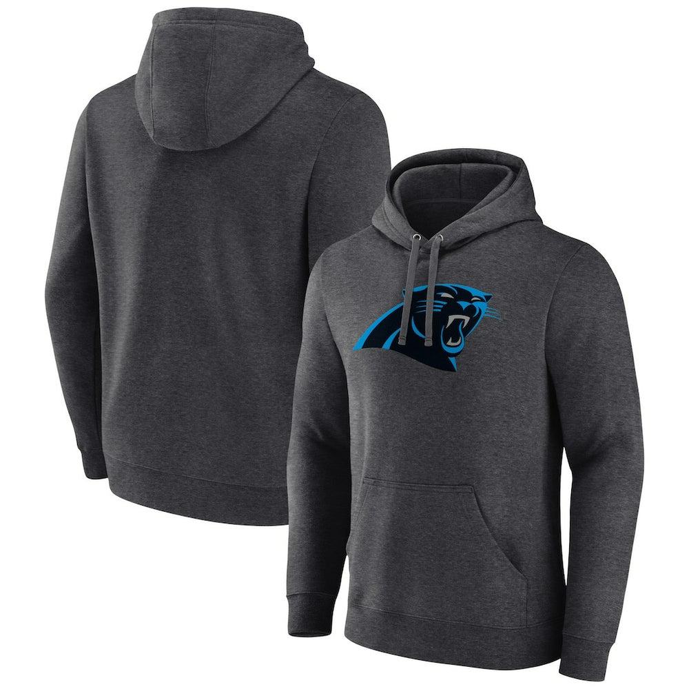 Carolina Panthers Primary Team Logo Fitted Pullover Hoodie Charcoal - NFL