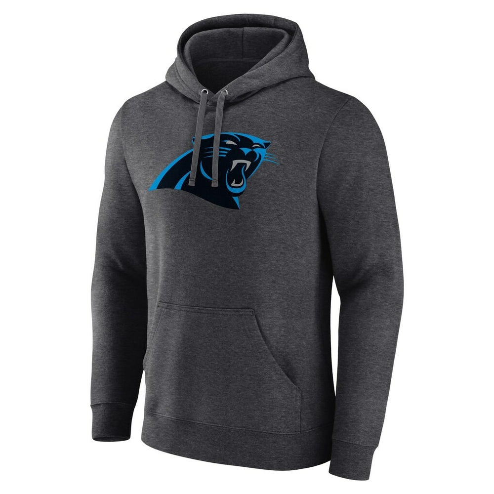 Carolina Panthers Primary Team Logo Fitted Pullover Hoodie Charcoal - NFL
