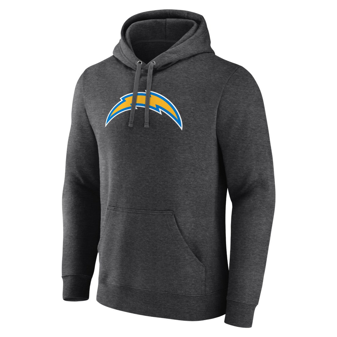 Los Angeles Chargers Primary Team Logo Fitted Pullover Hoodie Charcoal - NFL