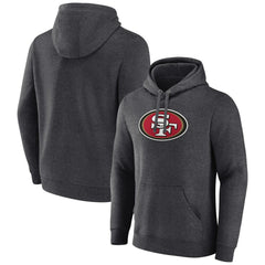 San Francisco 49ers Primary Team Logo Fitted Pullover Hoodie Charcoal - NFL