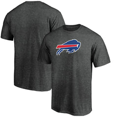 Buffalo Bills Primary Logo T-Shirt Heather Charcoal - Fanatics