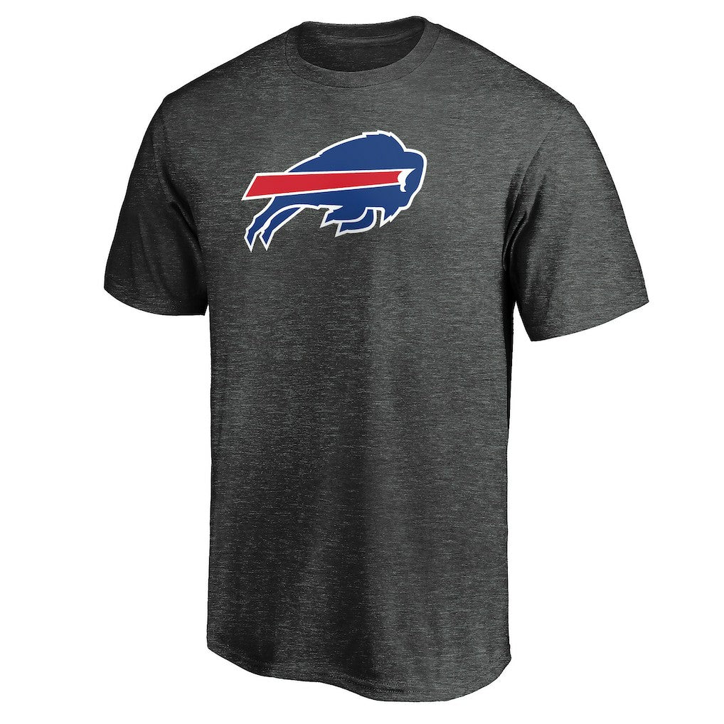 Buffalo Bills Primary Logo T-Shirt Heather Charcoal - Fanatics