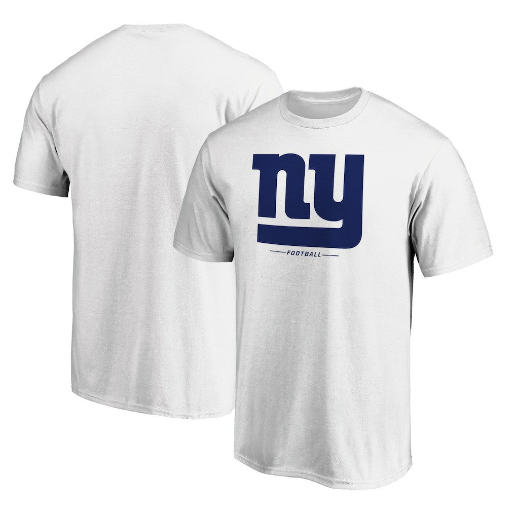 New York Giants Logo Team Lockup T-Shirt White - NFL