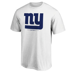 New York Giants Logo Team Lockup T-Shirt White - NFL