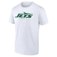 New York Jets Logo Team Lockup T-Shirt White - NFL