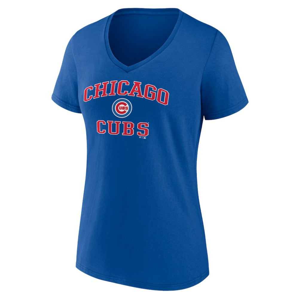 Chicago Cubs Women's Heart and Soul V-Neck T-Shirt discount