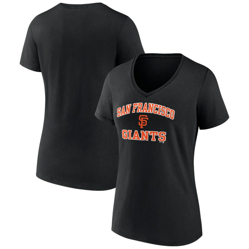 San Francisco Giants Women's Heart and Soul V-Neck T-Shirt Lifestyle