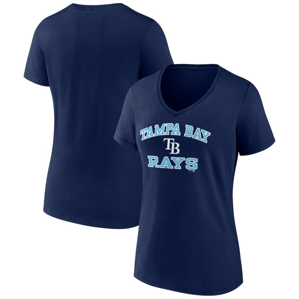 Tampa Bay Rays Women's Heart and Soul V-Neck T-Shirt discount