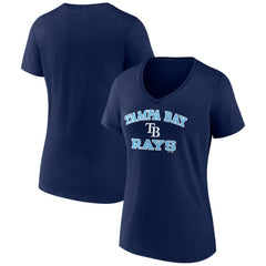 Tampa Bay Rays Women's Heart and Soul V-Neck T-Shirt discount