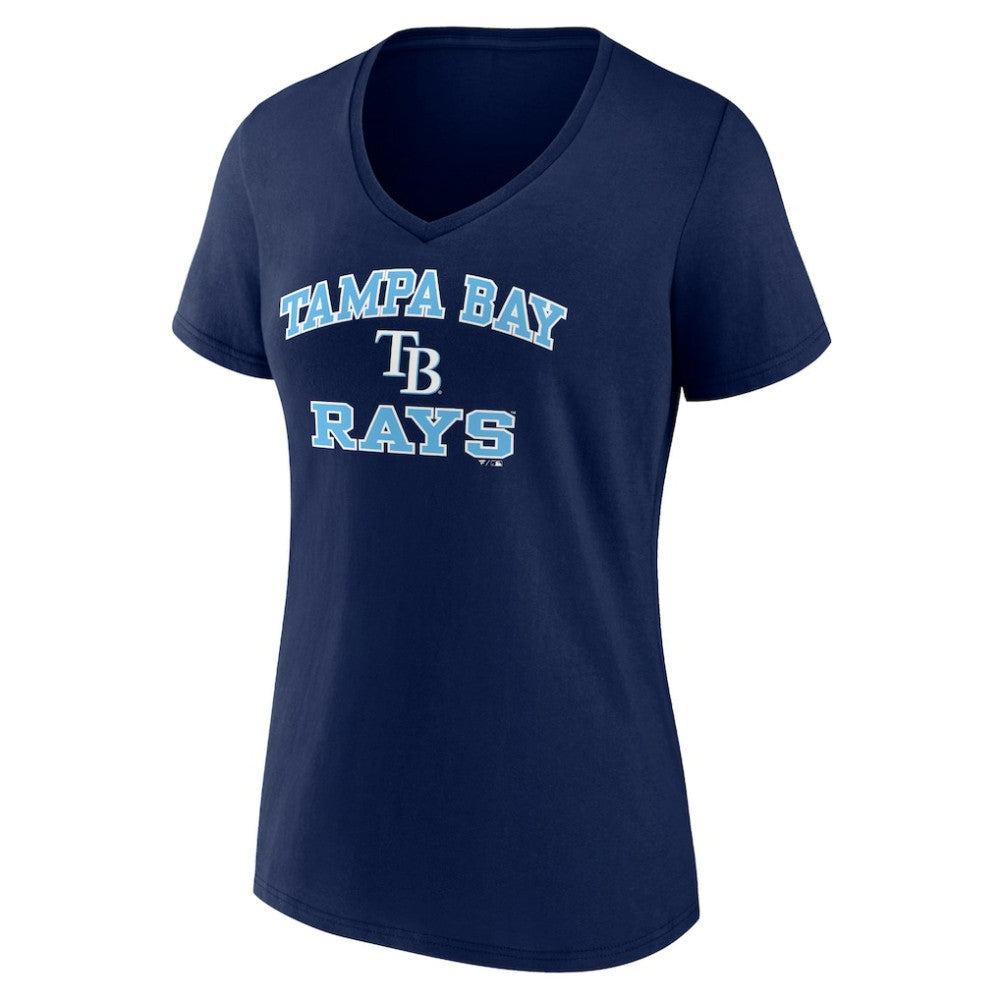 Tampa Bay Rays Women's Heart and Soul V-Neck T-Shirt discount