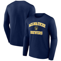 Milwaukee Brewers Heart and Soul Long Sleeve T-Shirt Lifestyle