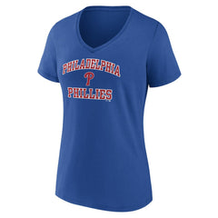 Philadelphia Phillies Women's Heart and Soul V-Neck T-Shirt Clearance