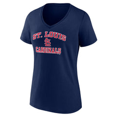 St. Louis Cardinals Women's Heart and Soul V-Neck T-Shirt Clearance
