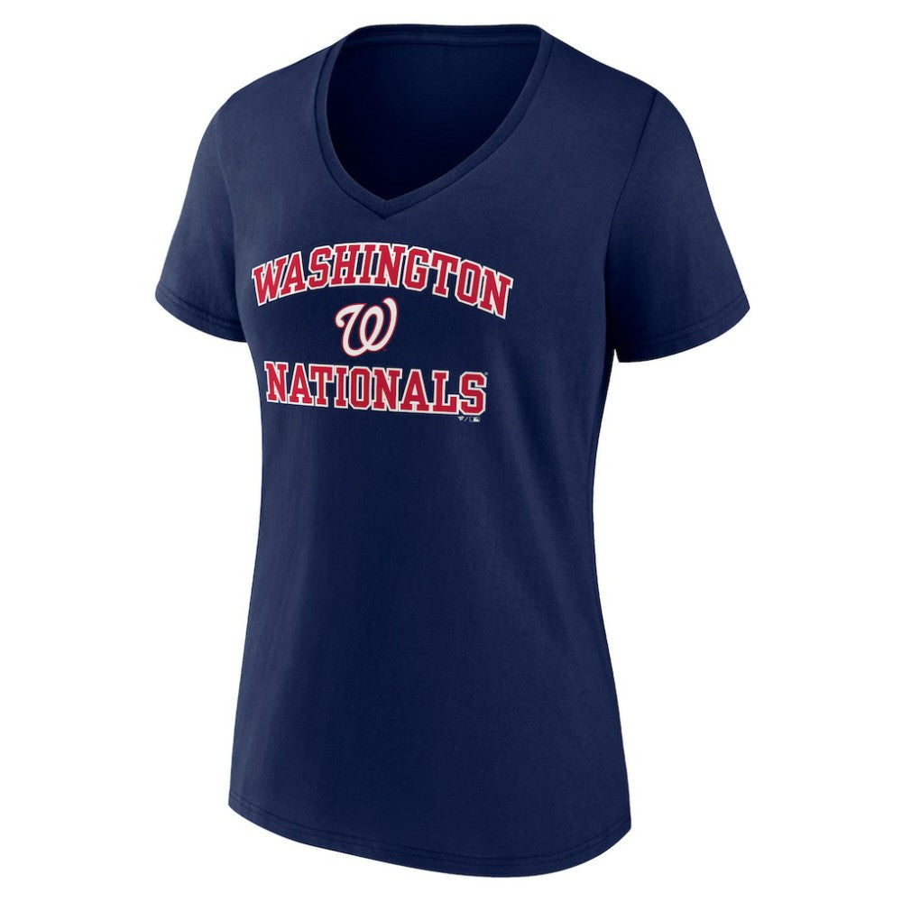 Washington Nationals Women's Heart and Soul V-Neck T-Shirt Sale