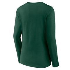 Green Bay Packers Women's Logo Team Lockup Long Sleeve V-Neck T-Shirt Green - NFL