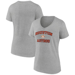 Houston Astros Women's Heart and Soul V-Neck T-Shirt Lifestyle
