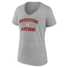 Houston Astros Women's Heart and Soul V-Neck T-Shirt Lifestyle