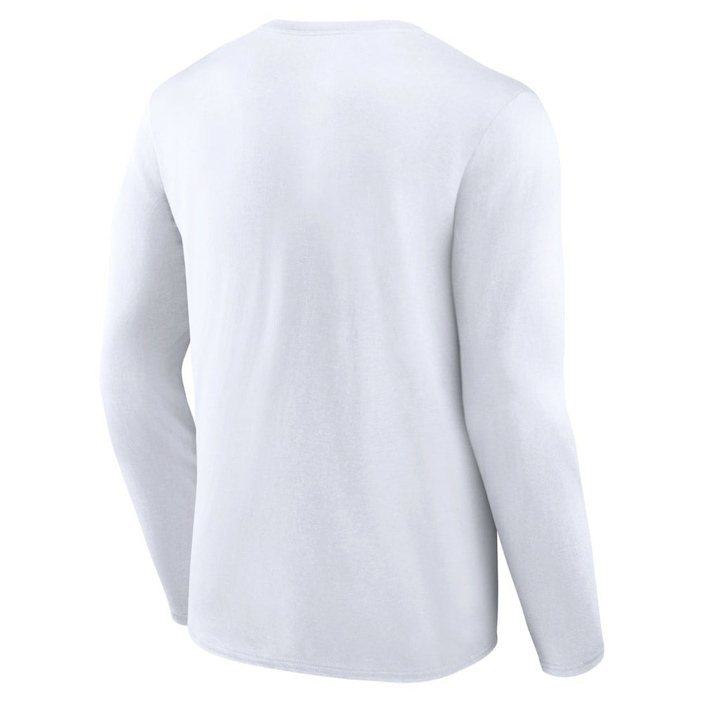 Indianapolis Colts Logo Team Lockup Long Sleeve T-Shirt White - NFL