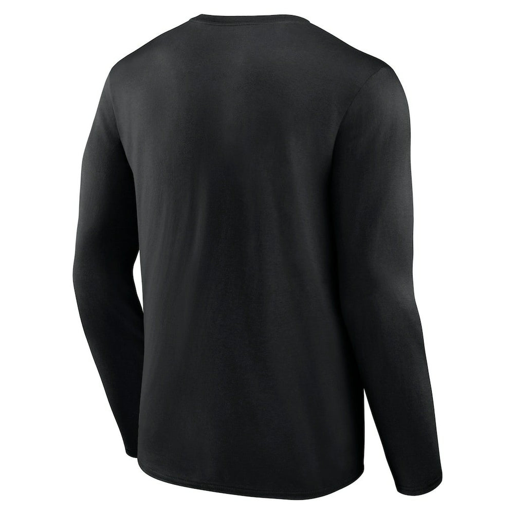 New York Jets Logo Team Lockup Long Sleeve T-Shirt Black - NFL