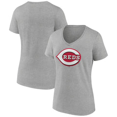 Cincinnati Reds Women's Official Logo V-Neck T-Shirt for sale