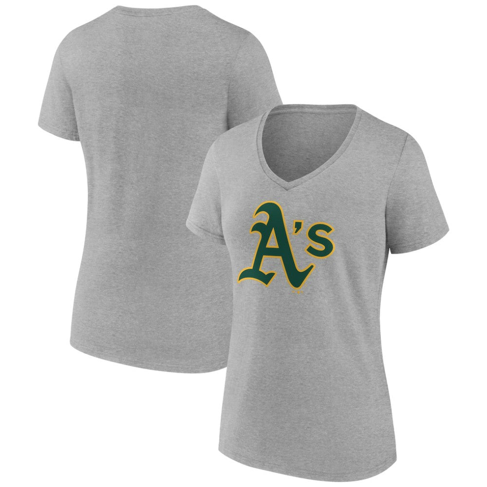Athletics Women's Official Logo V-Neck T-Shirt Clearance