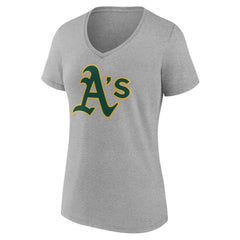 Athletics Women's Official Logo V-Neck T-Shirt Clearance