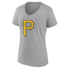 Pittsburgh Pirates Women's Official Logo V-Neck T-Shirt discount