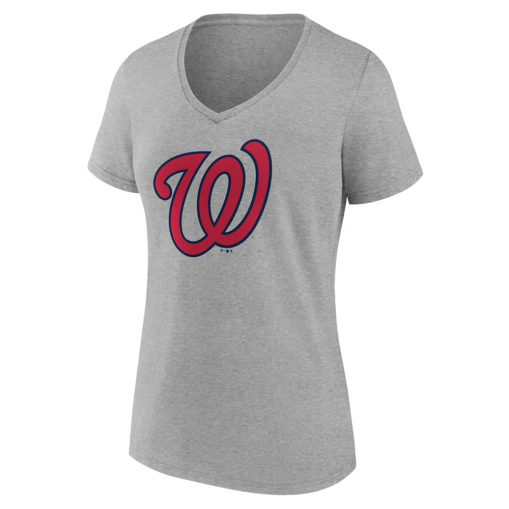 Washington Nationals Women's Official Logo V-Neck T-Shirt Online