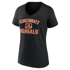 Cincinnati Bengals Women's Victory Arch Team V-Neck T-Shirt Black - NFL