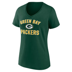 Green Bay Packers Women's Victory Arch Team V-Neck T-Shirt Green - NFL